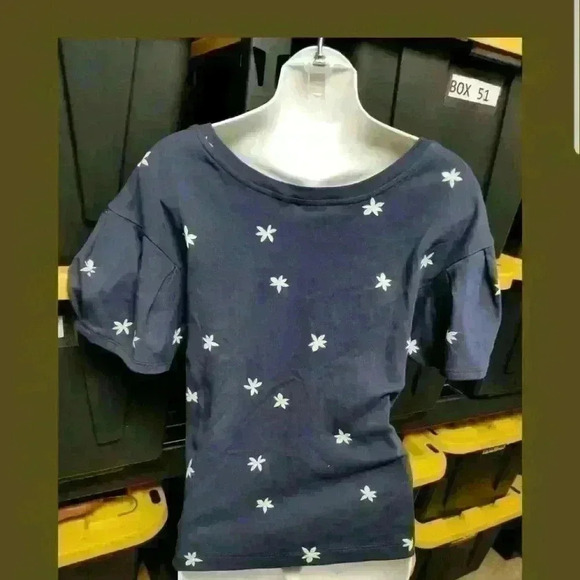 Anthropologie Postage Stamp Ruffle Sleeve Blouse - Picture 4 of 6